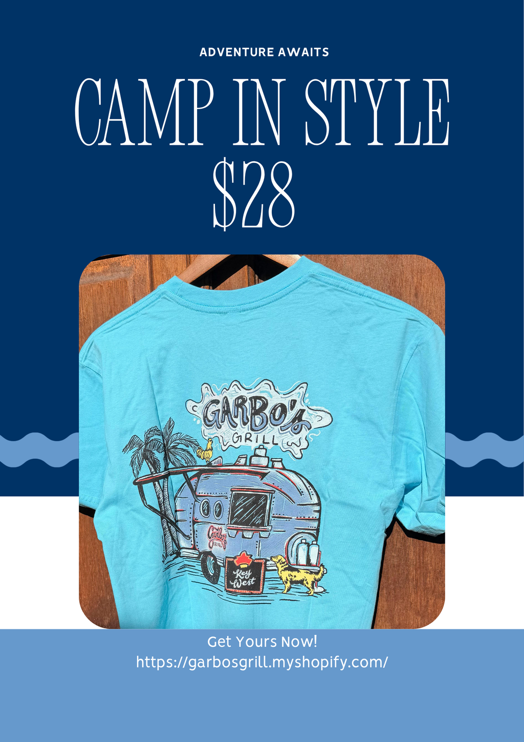 T-shirt Blue Airstream